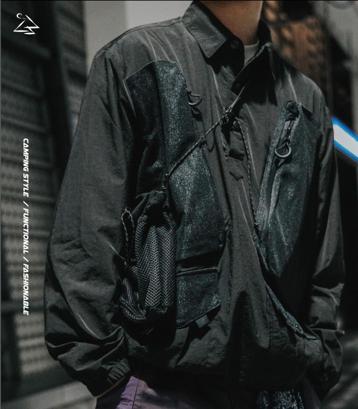 TP11 Ripstop Mesh Multi-Pocket Sweatshirt (BKX)